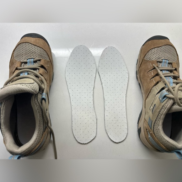 Keen  Steens Vent Timberwolf Tan Atlantic Blue Hiking Shoes 1022752 Women’s 7.5 - Picture 10 of 10